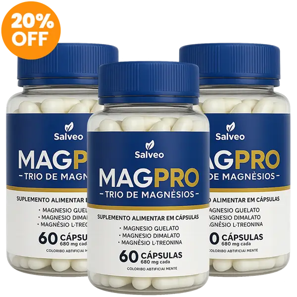 MAGPro – Magnésio Quelato, Dimalato e L-Treonina – Kit 3