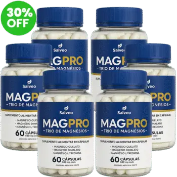 MAGPro - Magnésio Quelato, Dimalato e L-Treonina - Kit 6