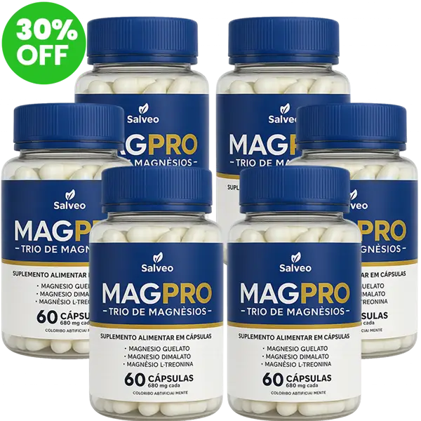 MAGPro – Magnésio Quelato, Dimalato e L-Treonina – Kit 6