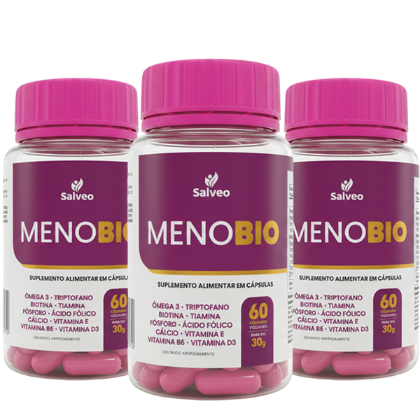 MenoBio – Suplemento Natural para Menopausa – KIT 3